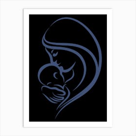 Mother And Child Happy Mother's Day 29 Art Print