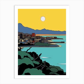 Minimal Design Style Of Cape Town, South Africa 4 Art Print