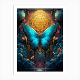 Butterfly In The Sky Art Print