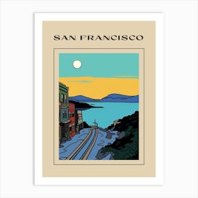 Minimal Design Style Of San Francisco, Usa 1 Poster Art Print