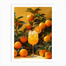 Tangerine Cocktail Art Print