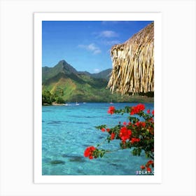 Tahiti Wallpaper Art Print