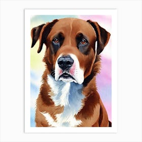 Labrador 2 Watercolour Dog Art Print