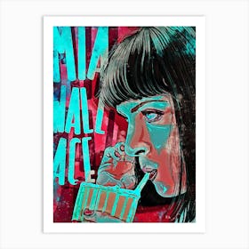 Mia Wallace pulp fiction movies Art Print