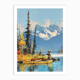 'Canoeing' Art Print