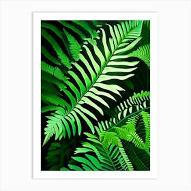 Walking Fern Vibrant Art Print