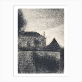 House At Dusk (La Cité)(1886), Georges Seurat Art Print