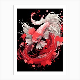 Chinese Koi Fish Art Print