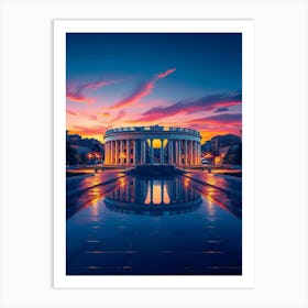 Sunset In Ukraine Art Print