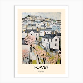 Fowey (Cornwall) Painting 1 Travel Poster Art Print