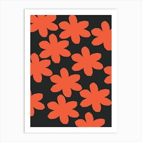 Orange Flowers Art Print