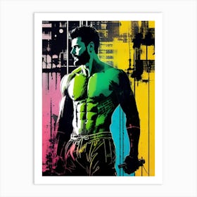 Hulk man Art Print