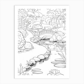 Asian Garden Art Print