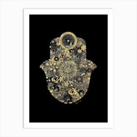 Golden beauty hamsa Poster