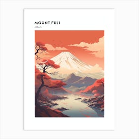 Mount Fuji Japan 2 Hiking Trail Landscape Poster Art Print