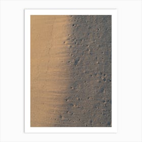 Abstract texture on the sandy beach Art Print