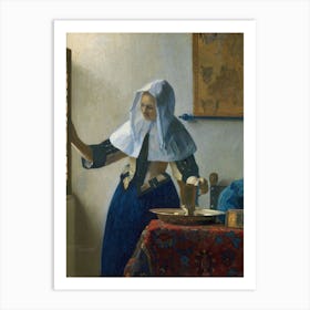 Johannes Vermeer Young Woman With A Water Pitcher Art Print