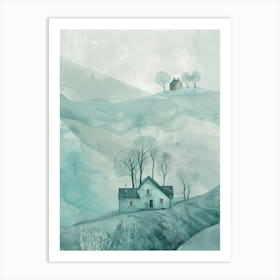 House On The Hill Canvas Print Art Print