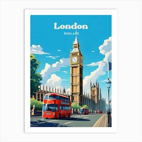 London England Big Ben Travel Art Art Print