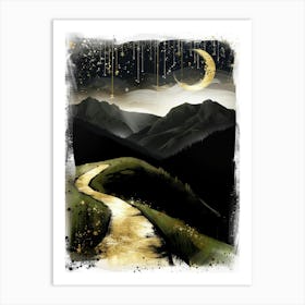 Moonlight Path Art Print