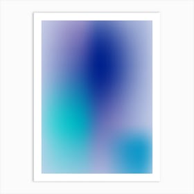 Y2k Blue Gradient Art Print