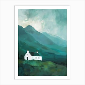 Cottage In Scotland Art Print