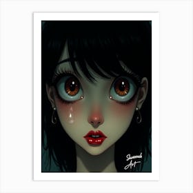 Anime Girl3 Art Print