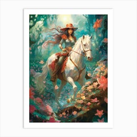 Dreamy Cowgirl 2 Art Print