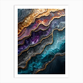 Stunning Whimsical Marble 4 Art Print