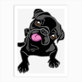 Pug Dog Art Print