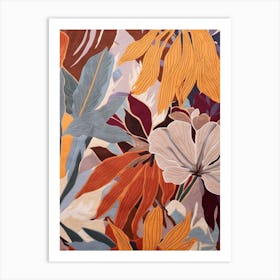 Fall Botanicals Iris 2 Art Print
