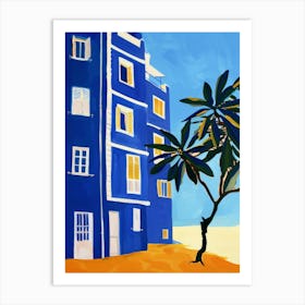 Blue Building 1 Art Print