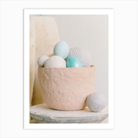 Easter Eggs In A Bowl 6 Art Print