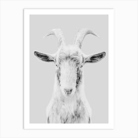 Black And White Goat Art Print