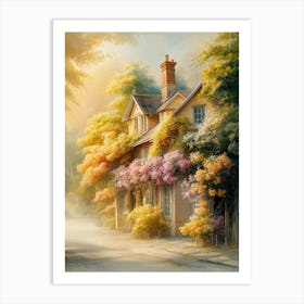 House In Bloom Art Print