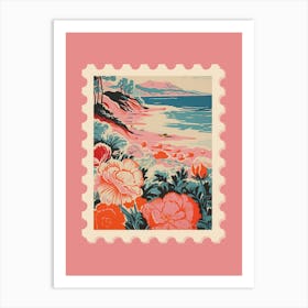 Tropical Island Stamp Art Print