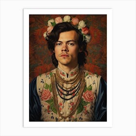 Harry Styles Kitsch Portrait 11 Art Print