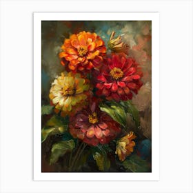 Dahlias 2 Art Print