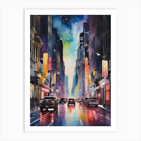 Night In The City Art Print