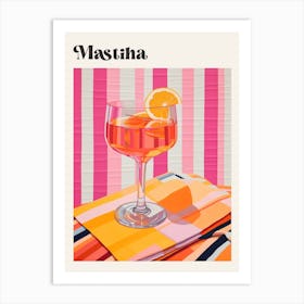 Mastiha 2 Retro Cocktail Poster Art Print