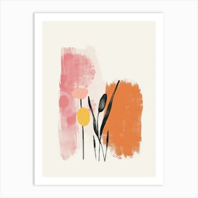 Nostalgic Echo Mid Century Style Art Print