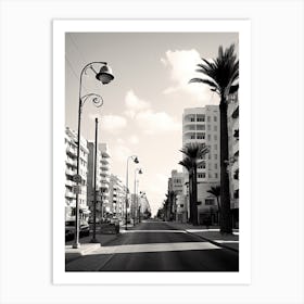 Tel Aviv, Israel, Photography In Black And White 3 Art Print