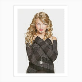 Taylor Swift Painted Art Print