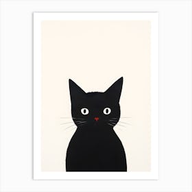 Abstract Cat Painting 3 Art Print