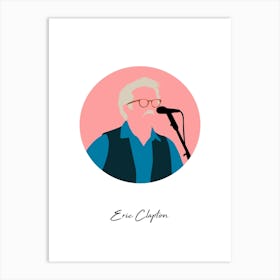 Eric Clapton Guitarist Minimalist Art Print