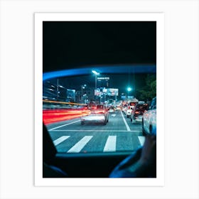 Vehicle View Transportation Drive Car Auto Mirror Vision Driver Street Landscape Traffic (14) Art Print