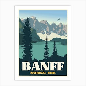 Banff National Park Travel Poster Canada Art Print