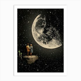 Talking To The Moon Art Print