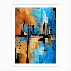 Abstract Cityscape 27 Art Print