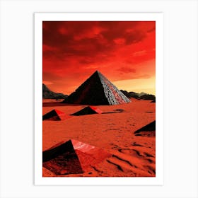 Piramide Armada Con Oiedras Pintadas Art Print